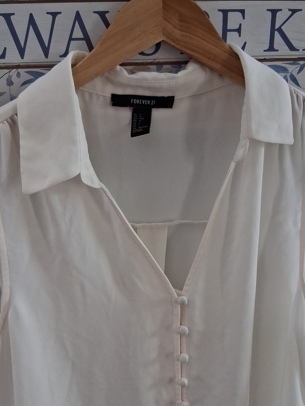 5/$13 Forever 21 button-front bouse - Picture 2 of 4